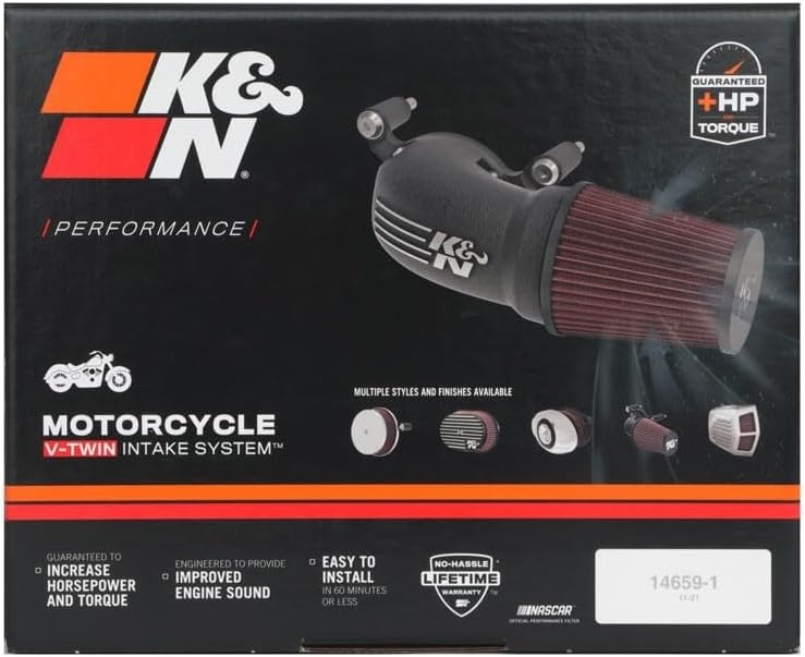 image:imageKampN Cold Air Intake System HighFlow Air Filter Increase Performance amp Acceleration Compatible with 20172021 Harley Davidson See Product Description for Selected Models 571139