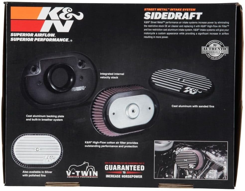 image:imageKampN Cold Air Intake System HighFlow Air Filter Increase Performance amp Acceleration Compatible with 20172023 Harley Davidson See Product Description for Select Models RK3956