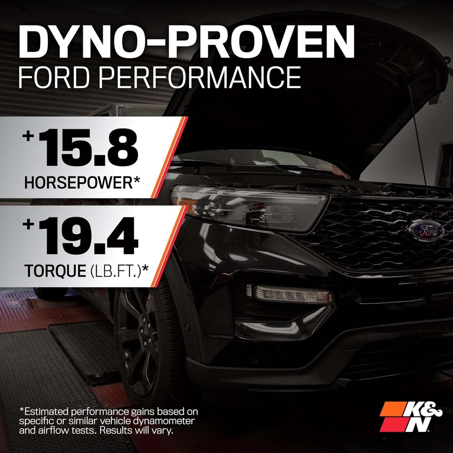 image:imageKampN Cold Air Intake System HighFlow Air Filter Increase Performance amp Towing Compatible with 20202025 FordLincoln Explorer Avitor 632622