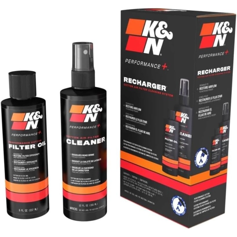 image:imageKampN Air Filter Cleaning Kit Squeeze Bottle Filter Cleaner and Blue Oil Kit Restores Engine Air Filter Performance Service Kit995050BL