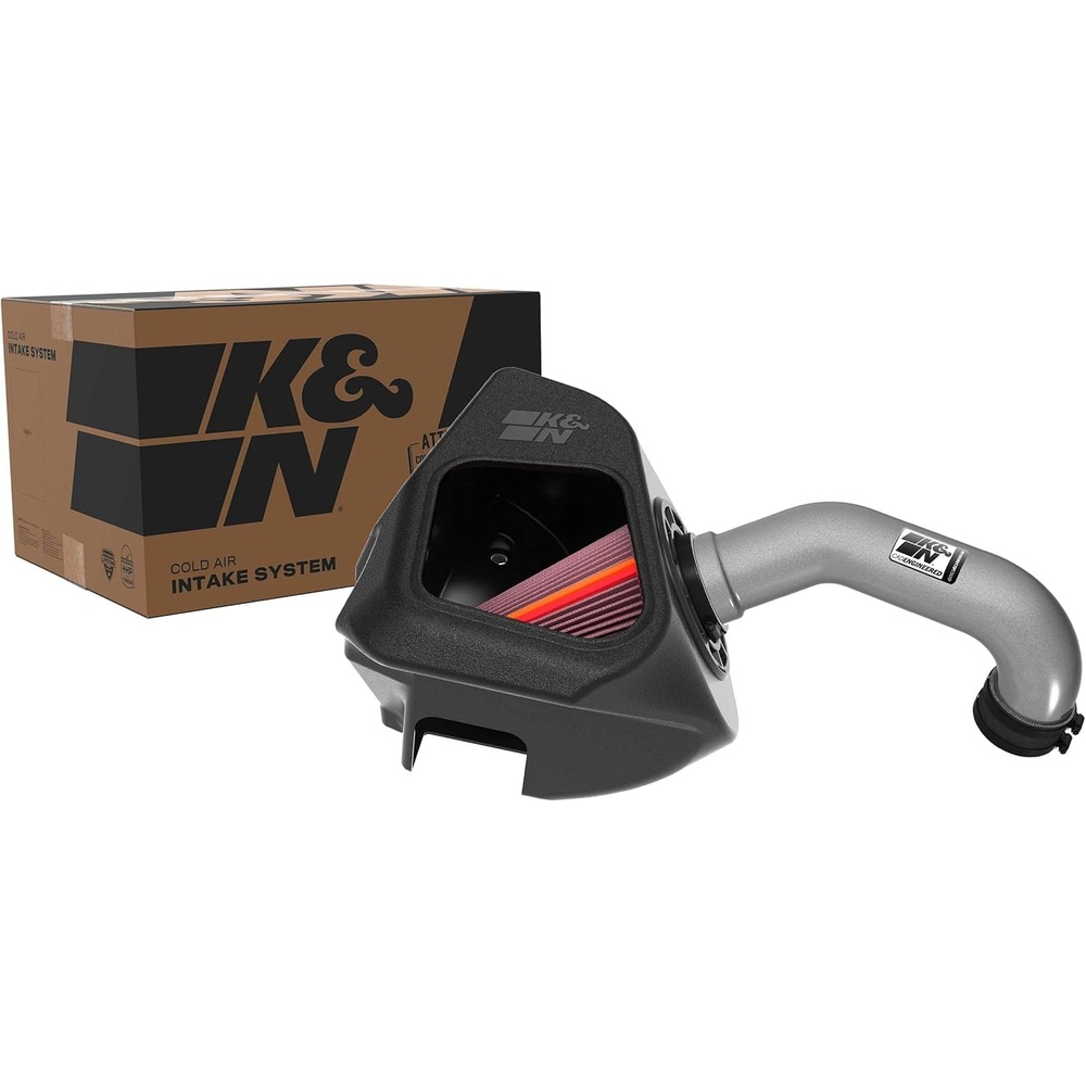 image:imageKampN Cold Air Intake System DryFlow Air Filter Increase Performance amp Towing Compatible with 20192024 RAM 1500 301578NextGen Metal Intake