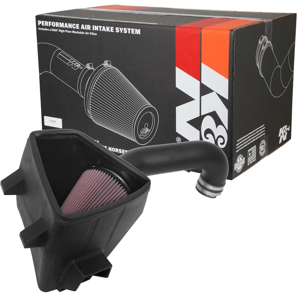 image:imageKampN Cold Air Intake System DryFlow Air Filter Increase Performance amp Towing Compatible with 20192024 RAM 1500 301578Roto Molded
