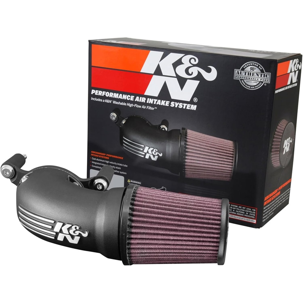 image:imageKampN Cold Air Intake System HighFlow Air Filter Increase Performance amp Acceleration Compatible with 20012017 Harley Davidson See Product Descriptions for Select Models 571137SBlack