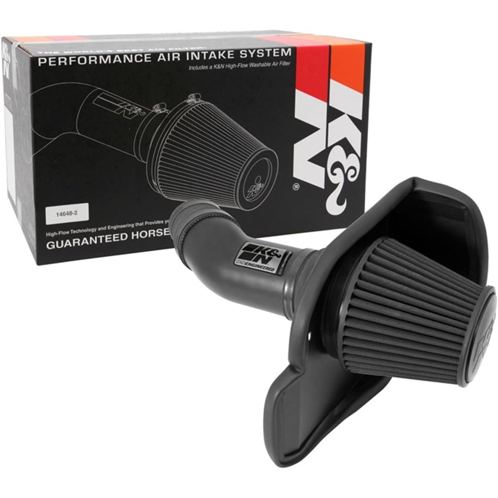 image:imageKampN Cold Air Intake System HighFlow Air Filter Increase Performance amp Acceleration Compatible with 20112023 ChryslerDodge 300 Challenger Charger 631565BlackHawk