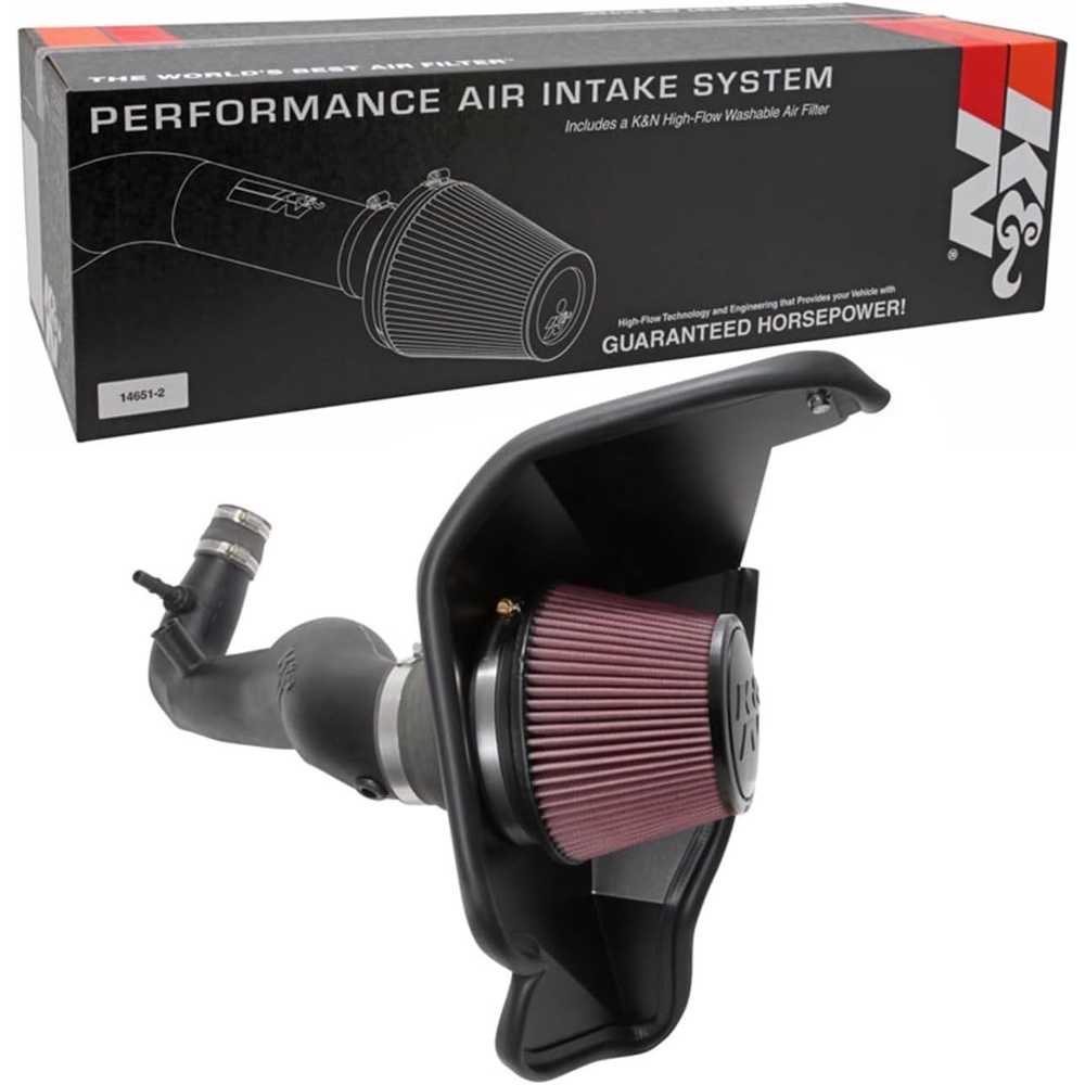 image:imageKampN Cold Air Intake System HighFlow Air Filter Increase Performance amp Acceleration Compatible with 20182023 FORD Mustang 632606RotoMolded