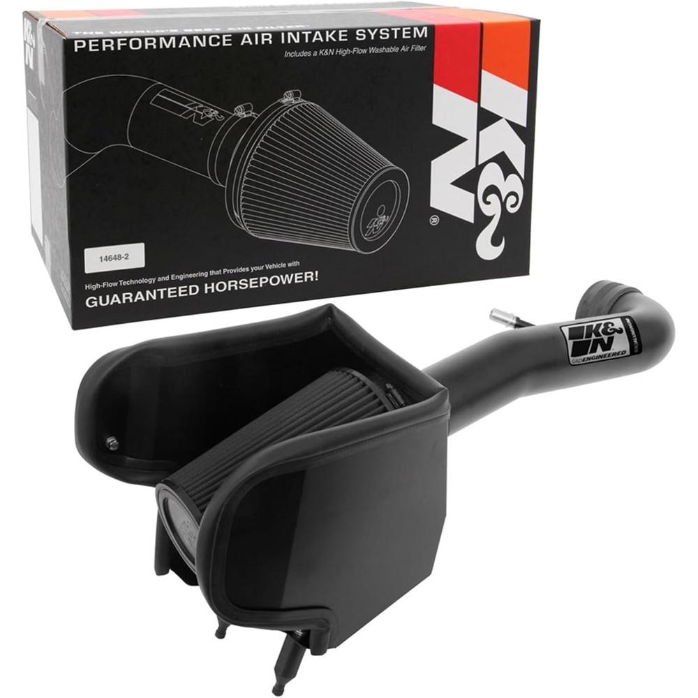 image:imageKampN Cold Air Intake System HighFlow Air Filter Increase Performance amp Towing Compatible with 20182025 JEEP Gladiator Wrangler Wrangler JL 771576KPBlackHawk