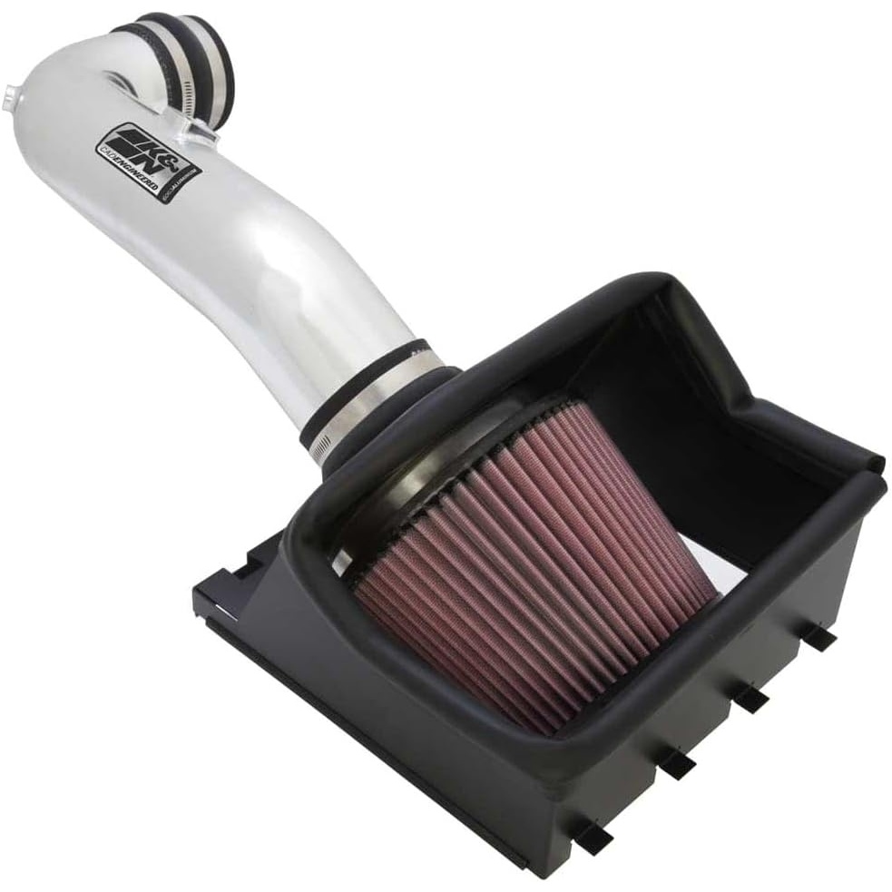 image:imageKampN Cold Air Intake System HighFlow AirFilter Increase Performance amp Horsepower Compatible with 20092010 FORD F150 772580KPRed FilterChrome Metal Tube