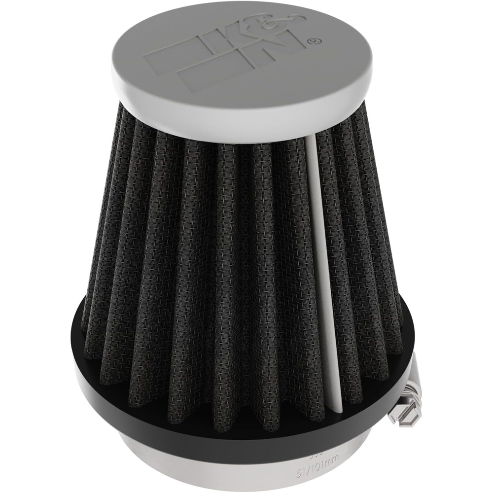 image:imageKampN Dryflow Lifetime Universal ClampOn Air Filter Dry Synthetic Washable Flange Diameter 1938 In Filter Height 30 In Flange Length 0625 In Shape Round Tapered RC3122HBK