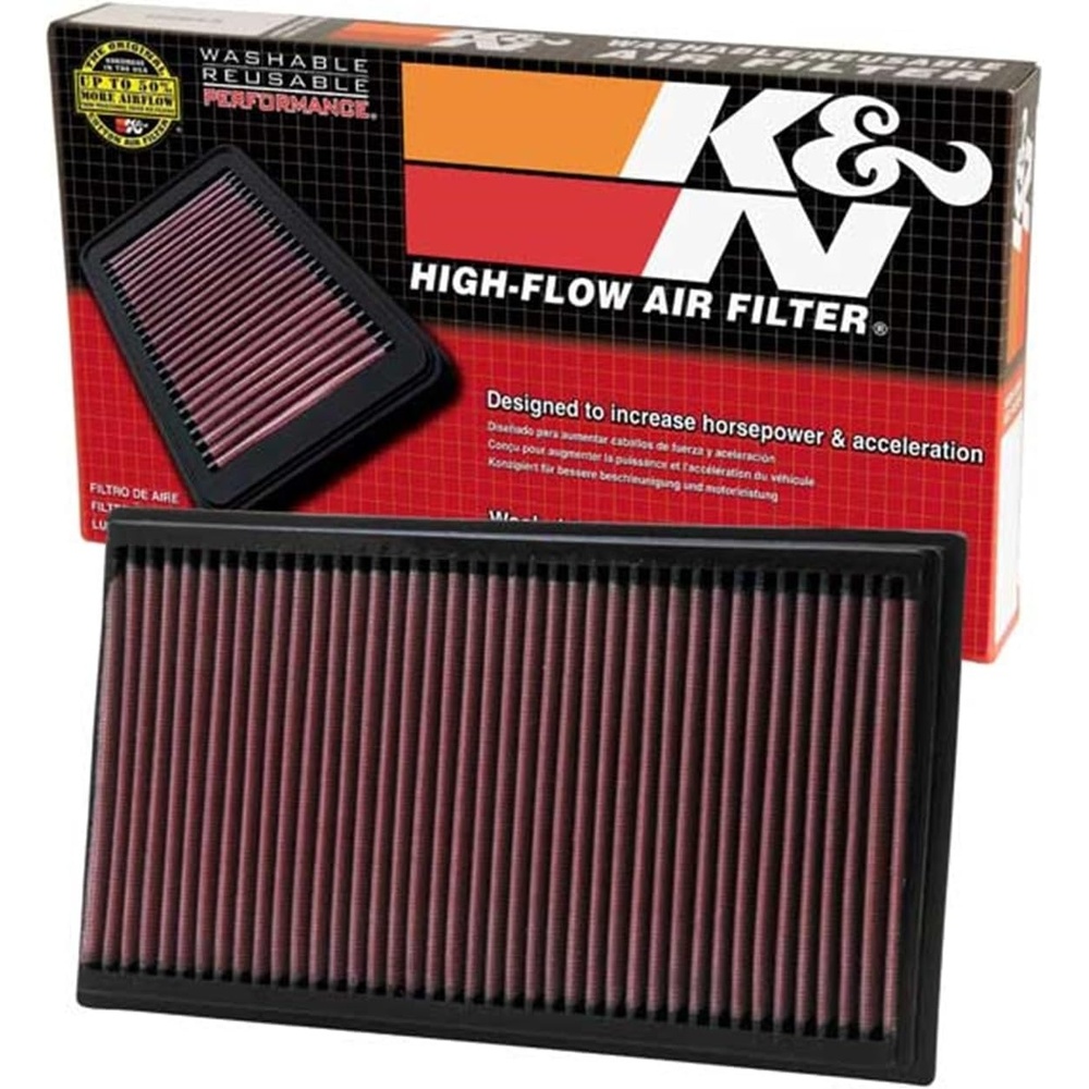 image:imageKampN HighFlow Original Lifetime Engine Air Filter Increase Power Premium Washable Compatible with 19992021 Jaguar Stype Super V8 Vanden XF XJ 332273Pack of 1