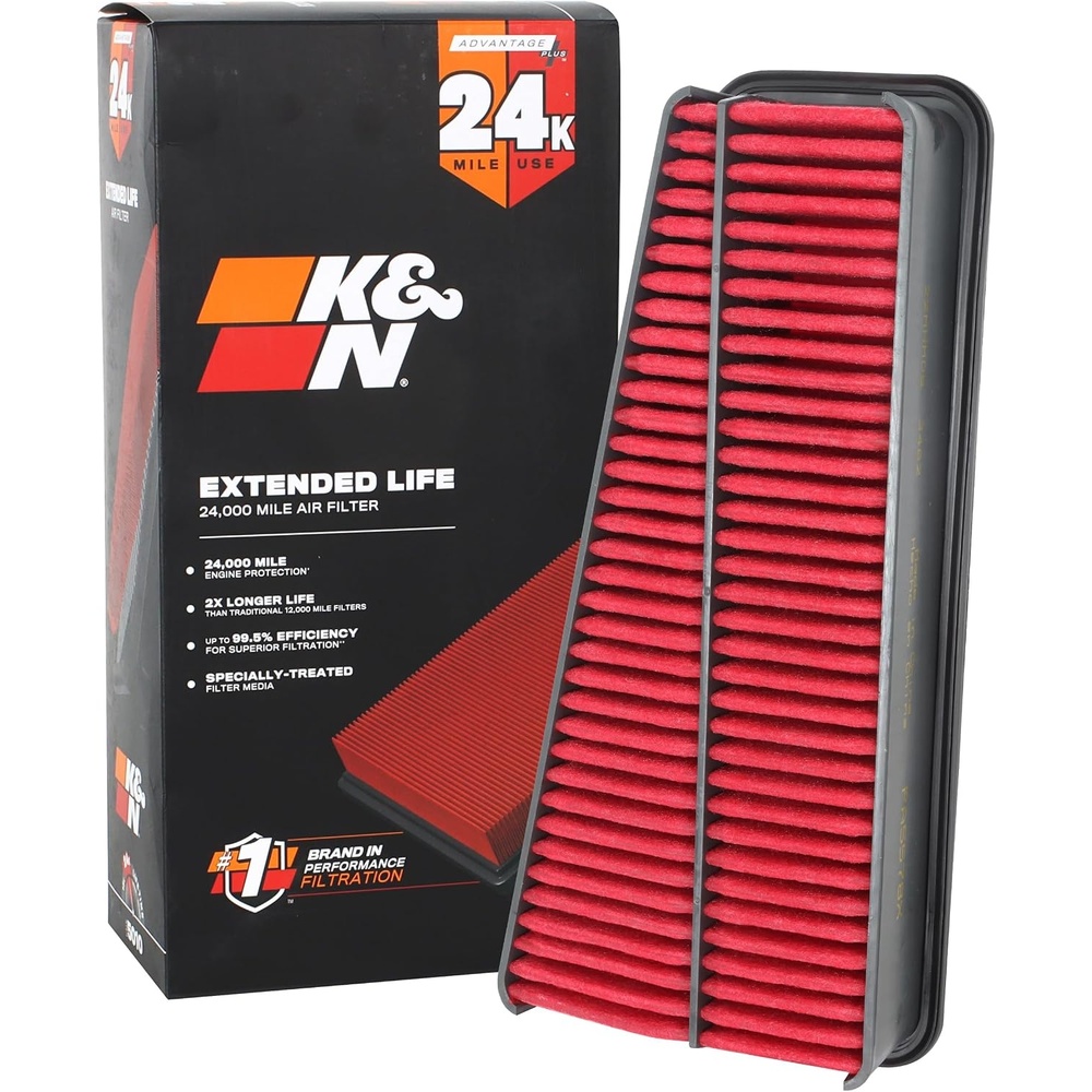 image:imageKampN HighFlow Original Lifetime Engine Air Filter Increase Power Premium Washable Compatible with 20022020 TOYOTA 4Runner Tacoma Tundra FJ Hilux Land Cruiser 33228124K Miles Disposable