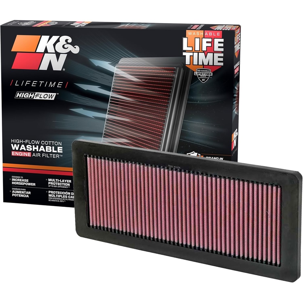 image:imageKampN HighFlow Original Lifetime Engine Air Filter Increase Power Premium Washable Compatible with 20072016 Mini Cooper See Product Description for Select Models 332936Pack of 1