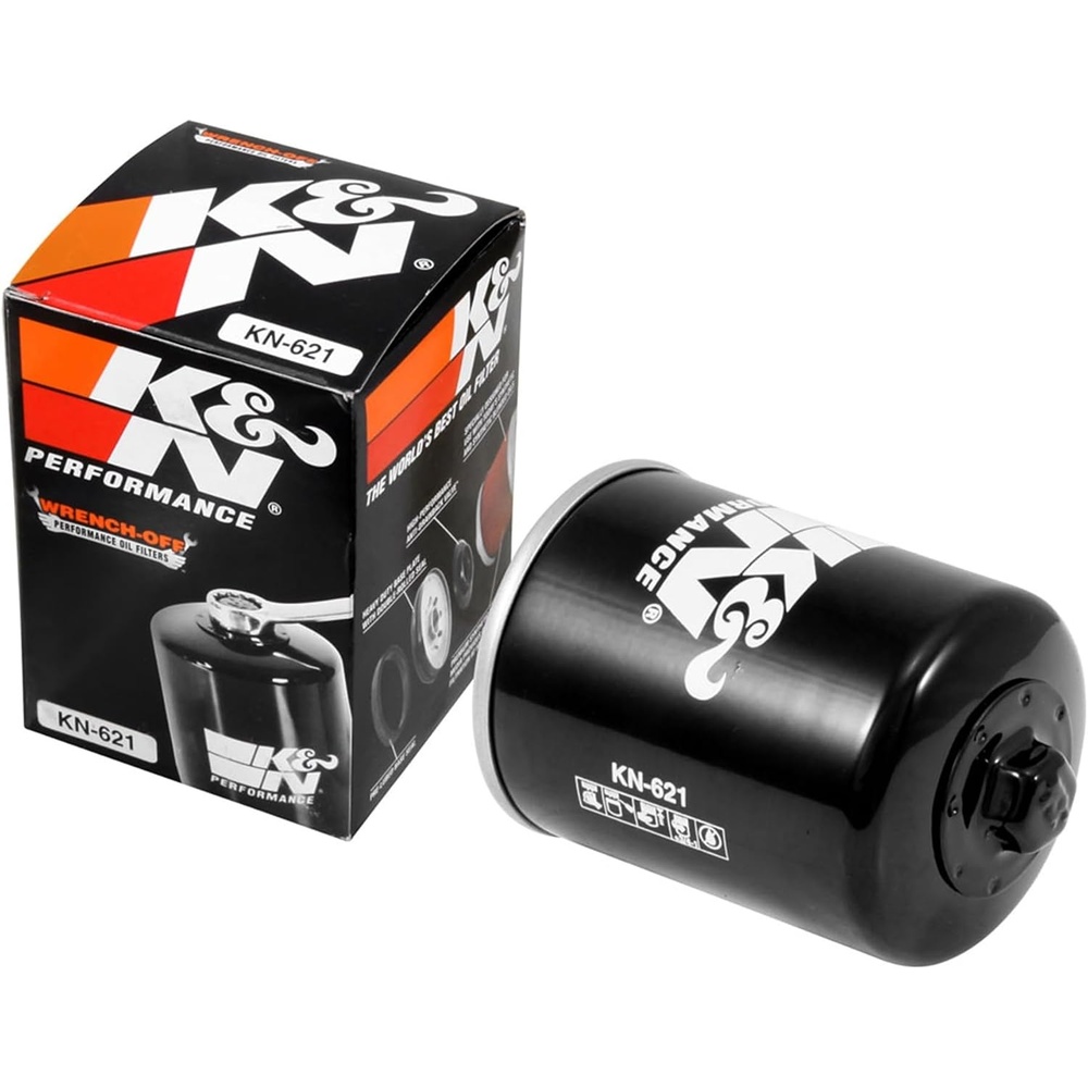 image:imageKampN Motorcycle Oil Filter High Performance KN621  Designed to be used with Synthetic or Conventional Oils Wrench Off Nut Fits Select Artic Cat Vehicles