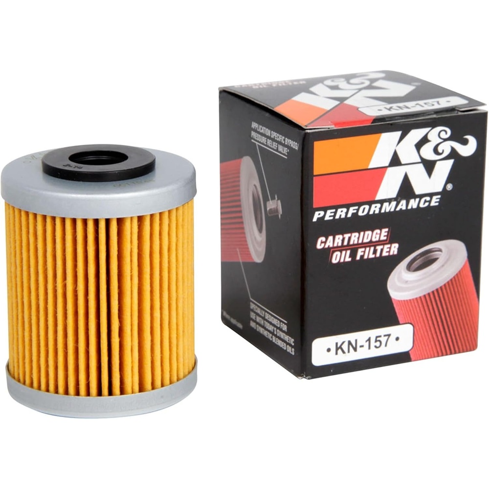 image:imageKampN Motorcycle Oil Filter High Performance Premium Designed to be used with Synthetic or Conventional Oils Fits Select KTM Polaris Vehicles KN157
