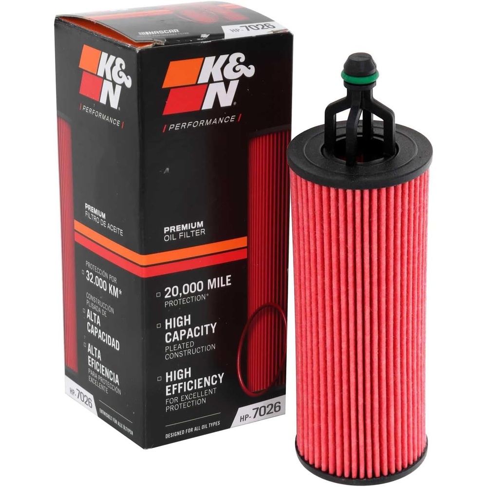 image:imageKampN Oil Filter 20000 Mile Engine Protection High Efficiency HP7026  Compatible with Select 20142026 CHRYSLERDODGEJEEPRAM See Product Description for Select ProductsPack of 1