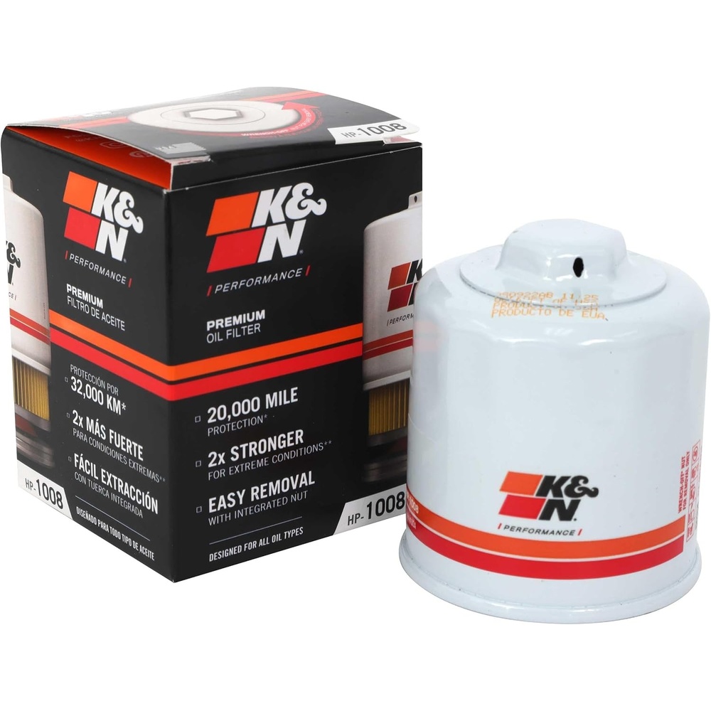 image:imageKampN Oil Filter 20000 Mile Engine Protection with Wrench Off Nut HP1008  Compatible with Select 19902026 INFINITIMAZDANISSANSUBARU Vehicle Models See Description for Select ModelsOil Filter1 Pack