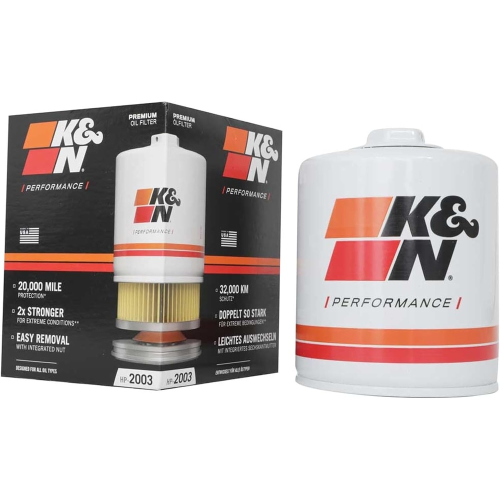 image:imageKampN Oil Filter 20000 Mile Engine Protection with Wrench Off Nut HP2003  Compatible with Select JEEPAMCBUICKPONTIAC Vehicle Models See Product Description for Select Models