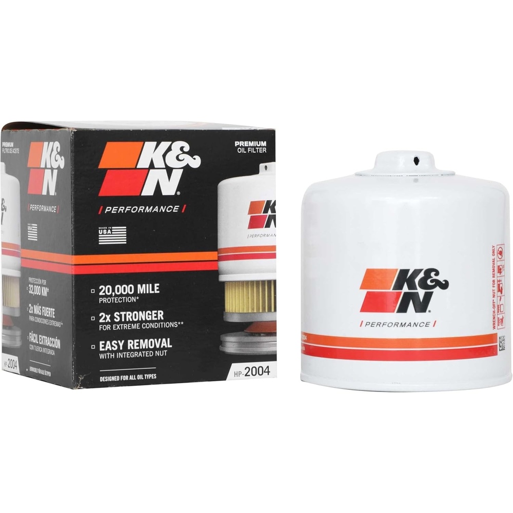image:imageKampN Oil Filter 20000 Mile Engine Protection with Wrench Off Nut HP2004  Compatible with Select DODGECHRYSLERJEEPMITSUBISHI Vehicle Models See Product Description for Select Models