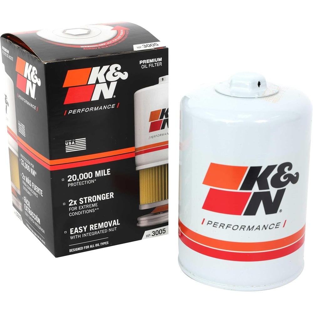 image:imageKampN Oil Filter 20000 Mile Engine Protection with Wrench Off Nut HP3005  Compatible with Select 20152018 NISSAN Titan XD