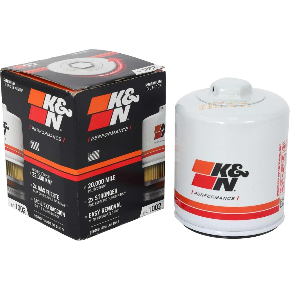 image:imageKampN Premium Oil Filter 20000 Mile Engine Protection with Wrench Off Nut Compatible with Select 19812026 FORDLINCOLNTOYOTAVOLKSWAGEN Vehicle Models See Description for Select Models HP1002Oil Filter12 Pack
