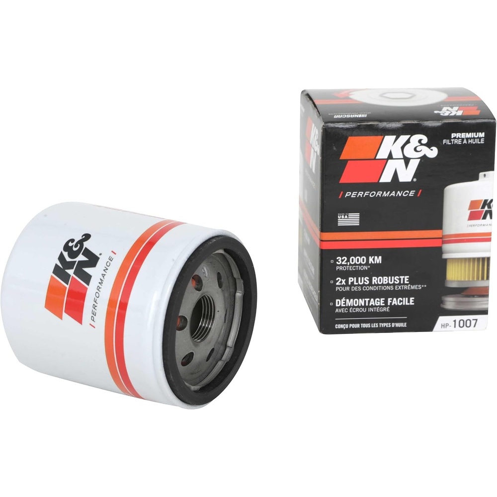 image:imageKampN Premium Oil Filter 20000 Mile Engine Protection with Wrench Off Nut Compatible with Select CHEVROLETGMCBUICKCADILLAC Vehicle Models See Product Description for Select Models HP1007Pack of 1