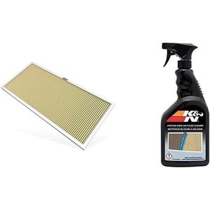 K&N 16x20x1 HVAC Furnace Air Filter & K&N 99-6010 Furnace filter cleaner bundle(14x30x1 filter & furnace filter cleaner)