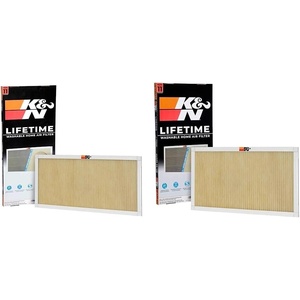 K&N 18x30x1 HVAC Furnace Air Filter, Lasts a Lifetime, Washable, Merv 11, the Last HVAC Filter You Will Ever Buy, Breathe Safely at Home or in the Office, HVC-11830 | K&N HVAC Filter Cleaner: 32 Oz Spray Bottle Filter Cleaner and Refresher; Restores K&N Home Air Filter Performance; 99-6010(14x30x1)