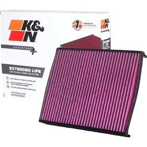 K&N Cabin Air Filter: Extended Life Disposable Replacement Air Filter | Compatible with 2003-2023 Ford/Volvo GT/Tourneo Connect/Transit Connect/C-Max II/Kuga II/Focus III/ V40 II DVF5012