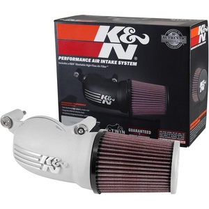 K&N Cold Air Intake System: High-Flow Air Filter, Increase Performance & Acceleration: Compatible with 2001-2017 Harley Davidson: (See Product Descriptions for Select Models), 57-1137S(Silver)