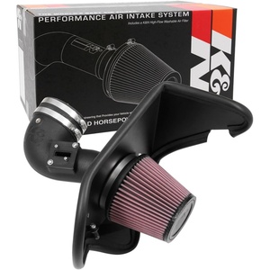K&N Cold Air Intake System: High-Flow Air Filter, Increase Performance & Acceleration: Compatible with 2016-2023 Chevrolet: Camaro, 63-3105