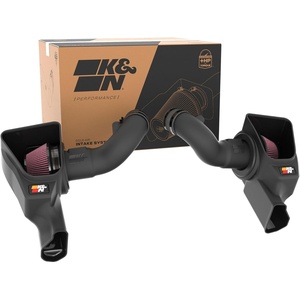 K&N Cold Air Intake System: High-Flow Air Filter, Increase Performance & Acceleration: Compatible with 2024-2025 Ford: Mustang, 63-2626