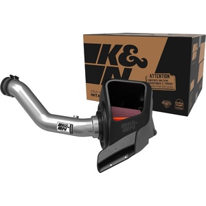 K&N Cold Air Intake System: High-Flow Air Filter, Increase Performance & Towing: Compatible with 2016-2026 JEEP/DODGE: Durango, Grand Cherokee, Grand Cherokee WK, 77-1572KS(NextGen Aluminum)