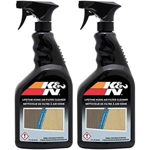 K&N HVAC Filter Cleaner: 32 Oz Spray Bottle Filter Cleaner and Refresher; Restores K&N Home Air Filter Performance; 99-6010(32 Fl Oz (Pack of 2))