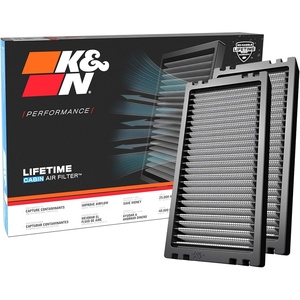 K&N LIFETIME Cabin Air Filter: Premium, Washable, Reusable VF1001 | Compatible with 2005-2021 Nissan(Filter)
