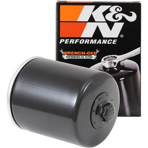K&N Motorcycle Oil Filter: High Performance, KN-171B | Designed to be used with Synthetic or Conventional Oils, Wrench Off Nut: Fits Select Harley Davidson Motorcycles