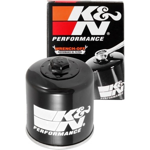 K&N Motorcycle Oil Filter: High Performance, Premium, Designed to be used with Synthetic or Conventional Oils, Wrench Off Nut: Fits Select KTM Vehicles, KN-156