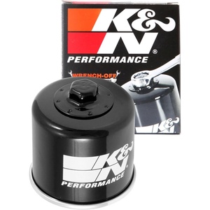 K&N Motorcycle Oil Filter: High Performance, Premium, KN-191 | Designed to be used with Synthetic or Conventional Oils, Wrench Off Nut: Fits Select Triumph, Peugeot Vehicles