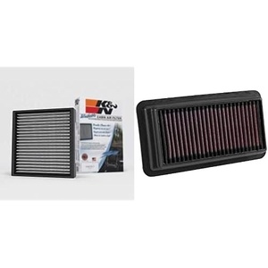 K&N Premium Cabin Air Filter, VF2033 & Engine Air Filter: High Performance, Premium, Washable, Replacement Filter: Fits 2014-2019 Honda Civic L4 1.5L, 33-5044(Filter + Filter  33-5044)