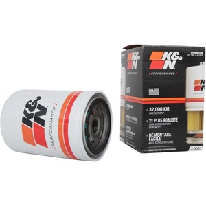 K&N Premium Oil Filter: 20,000 Mile Engine Protection with Wrench Off Nut: Compatible with Select FORD/AUDI/VOLKSWAGEN/MERCURY (See Product Description for Full List of Compatible Vehicles), HP-3001(1 inch)