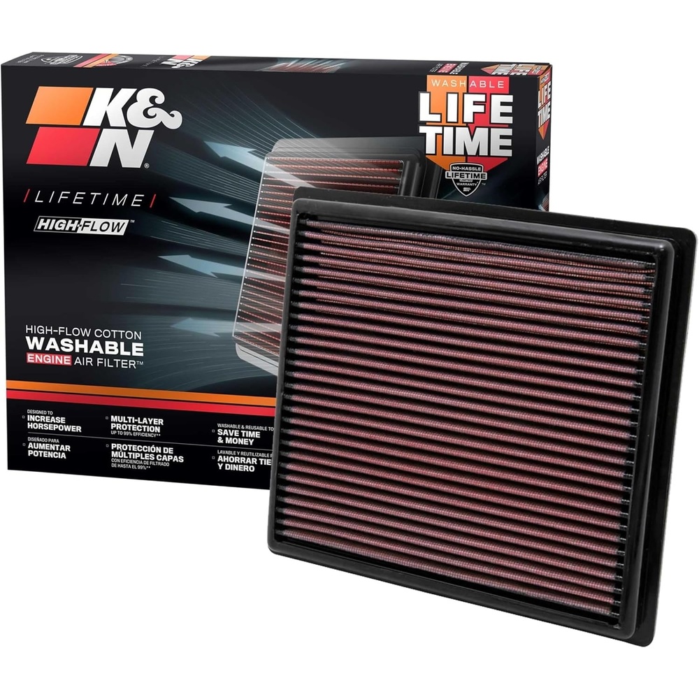 image:imageKampN HighFlow Original Lifetime Engine Air Filter Increase Power Premium Washable Compatible with 20102026 ToyotaLexusMitsubishiFiat See Product Description for Select Models 332443 Pack of 6