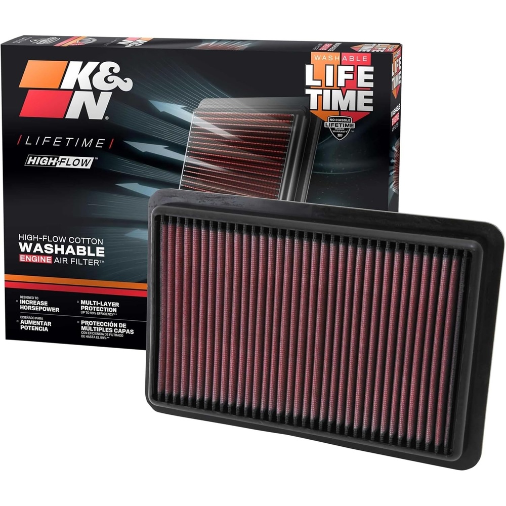 image:imageKampN HighFlow Original Lifetime Engine Air Filter Increase Power Premium Washable Compatible with 20122025 MAZDA 3 6 CX4 CX5 332480Pack of 6