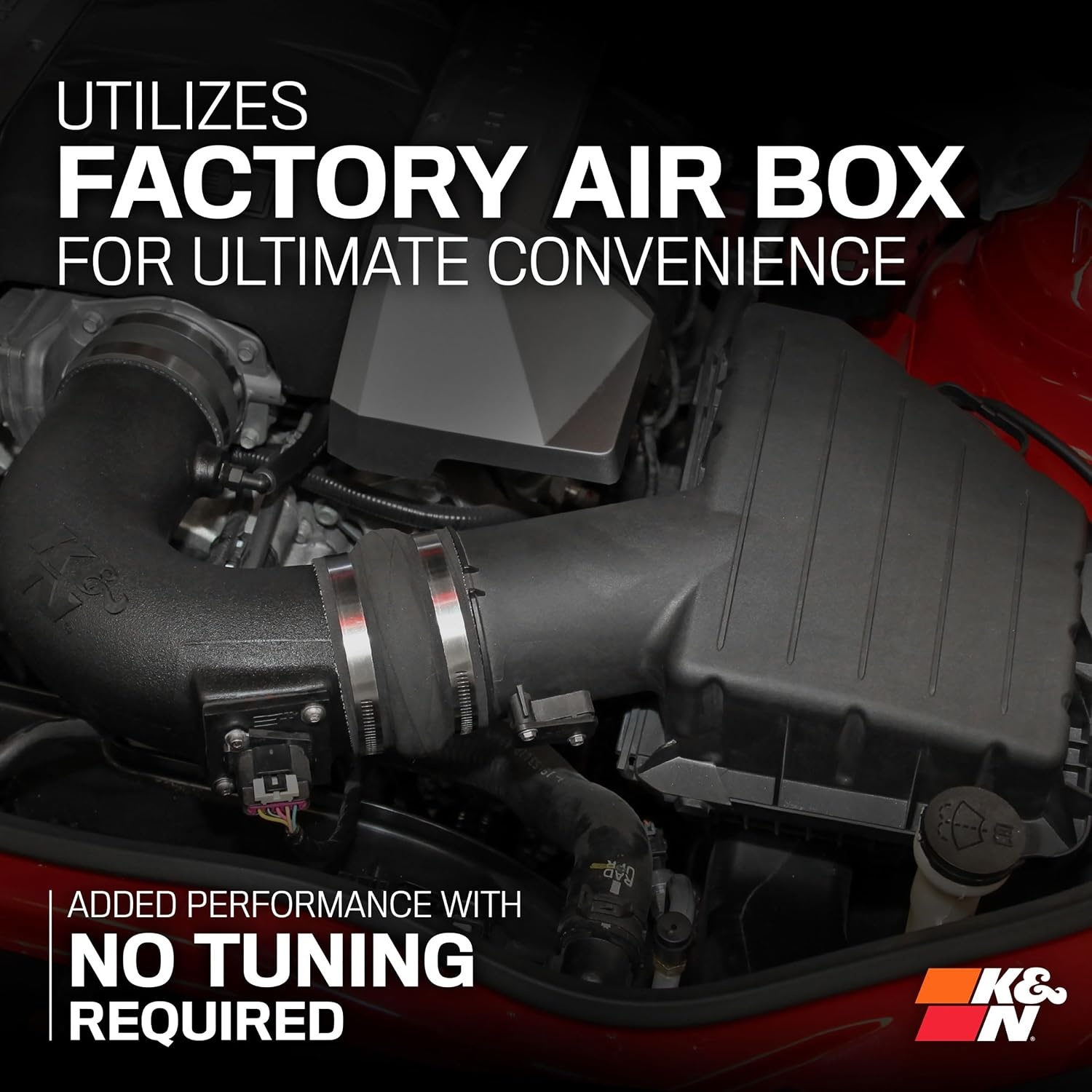 image:imageKampN Cold Air Intake System HighFlow Air Filter Increase Performance amp Acceleration Compatible with 20102014 Chevrolet Camaro SS 573074