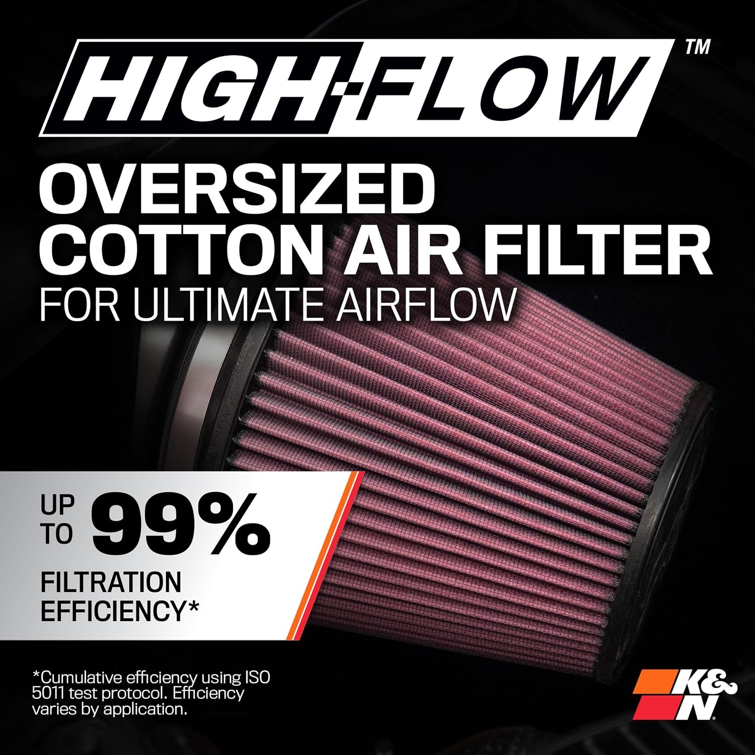 image:imageKampN Cold Air Intake System HighFlow Air Filter Increase Performance amp Acceleration Compatible with 20242025 Ford Mustang 632627