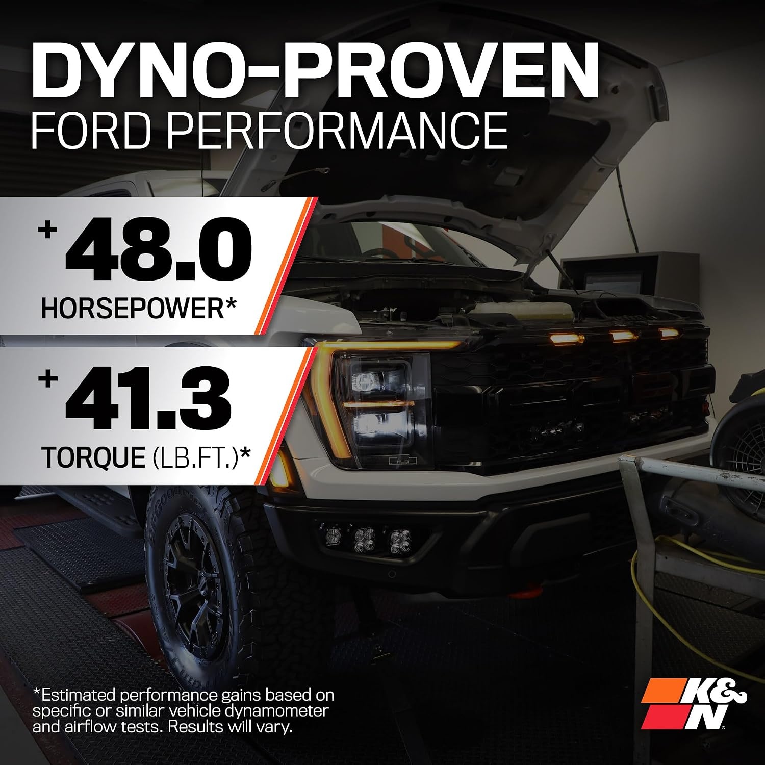 image:imageKampN Cold Air Intake System HighFlow Air Filter Increase Performance amp Towing Compatible with 20232024 Ford F150 Raptor F150 Raptor R 632624