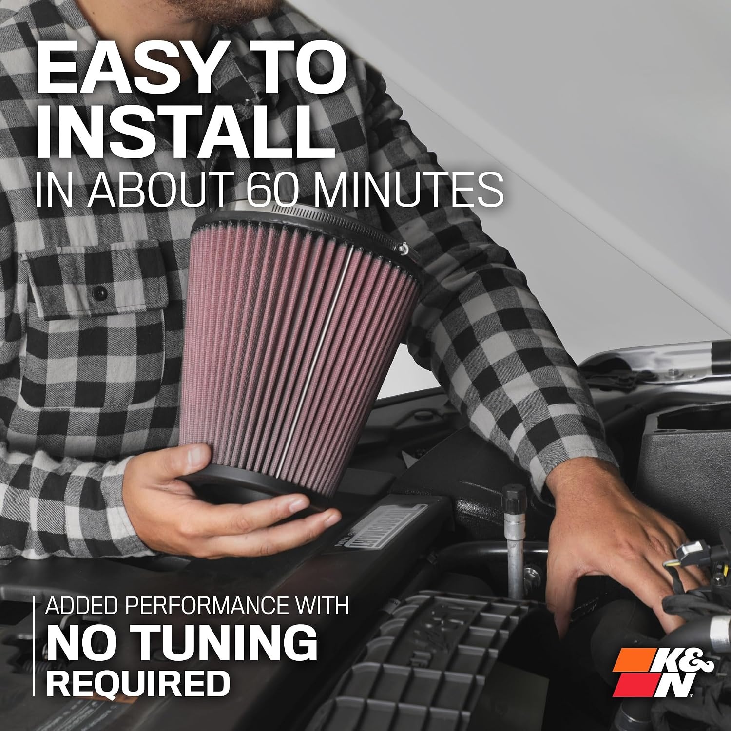 image:imageKampN Cold Air Intake System HighFlow Air Filter Increase Performance amp Towing Compatible with 20232024 Ford F150 Raptor F150 Raptor R 632624
