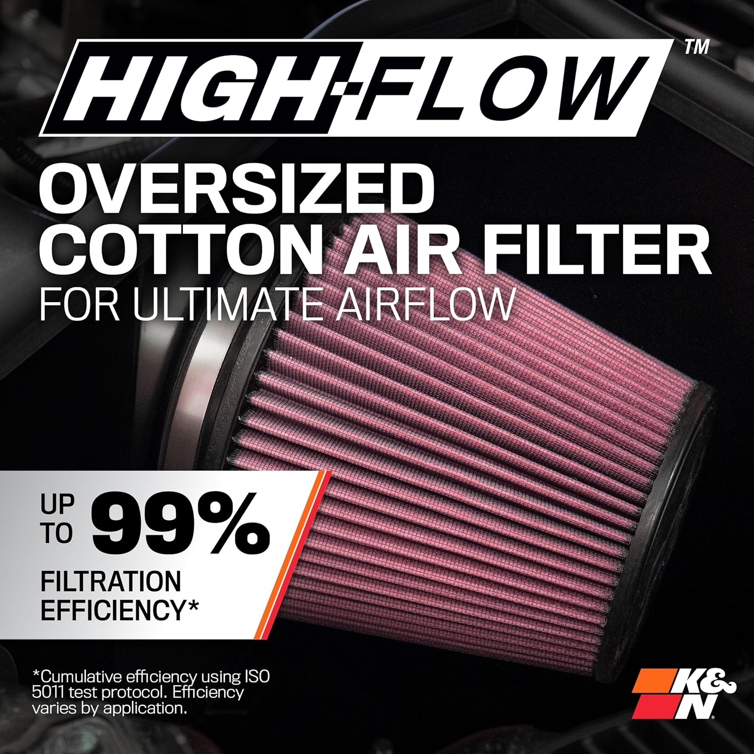 image:imageKampN Cold Air Intake System HighFlow AirFilter Increase Performance amp Horsepower Compatible with 20032004 FORD Mustang Mach 1 572555