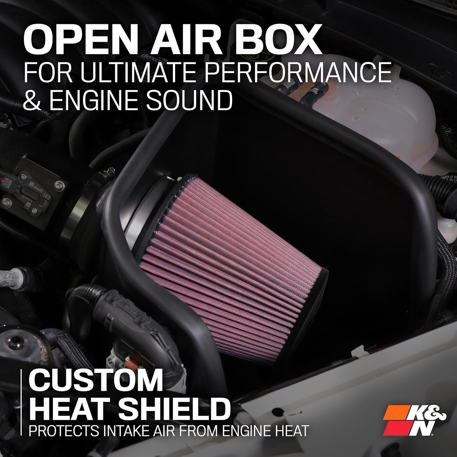 image:imageKampN Cold Air Intake System HighFlow AirFilter Increase Performance amp Horsepower Compatible with 20032004 FORD Mustang Mach 1 572555