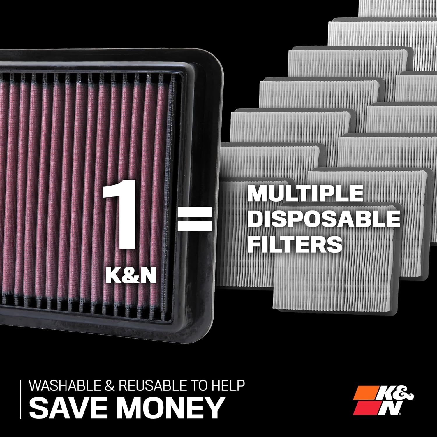 image:imageKampN Engine Air Filter Increase Power amp Towing Washable Premium Replacement Air Filter Compatible with 20202022 Chevrolet OnixTracker 333170