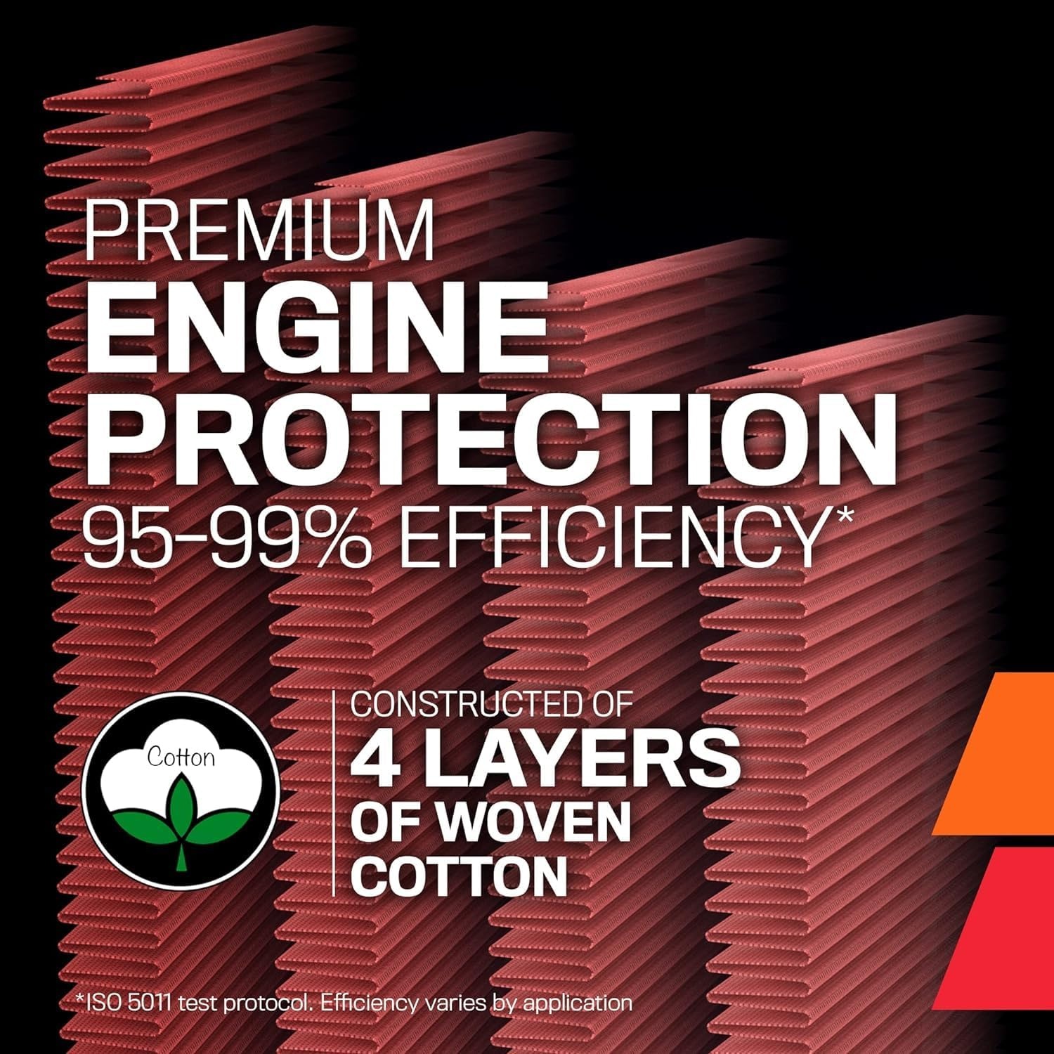 image:imageKampN Engine Air Filter Reusable Clean Every 75000 Miles Washable Premium Replacement Car Air Filter Compatible with 20042012 MITSUBISHI Eclipse Endeavor Galant 380 332285