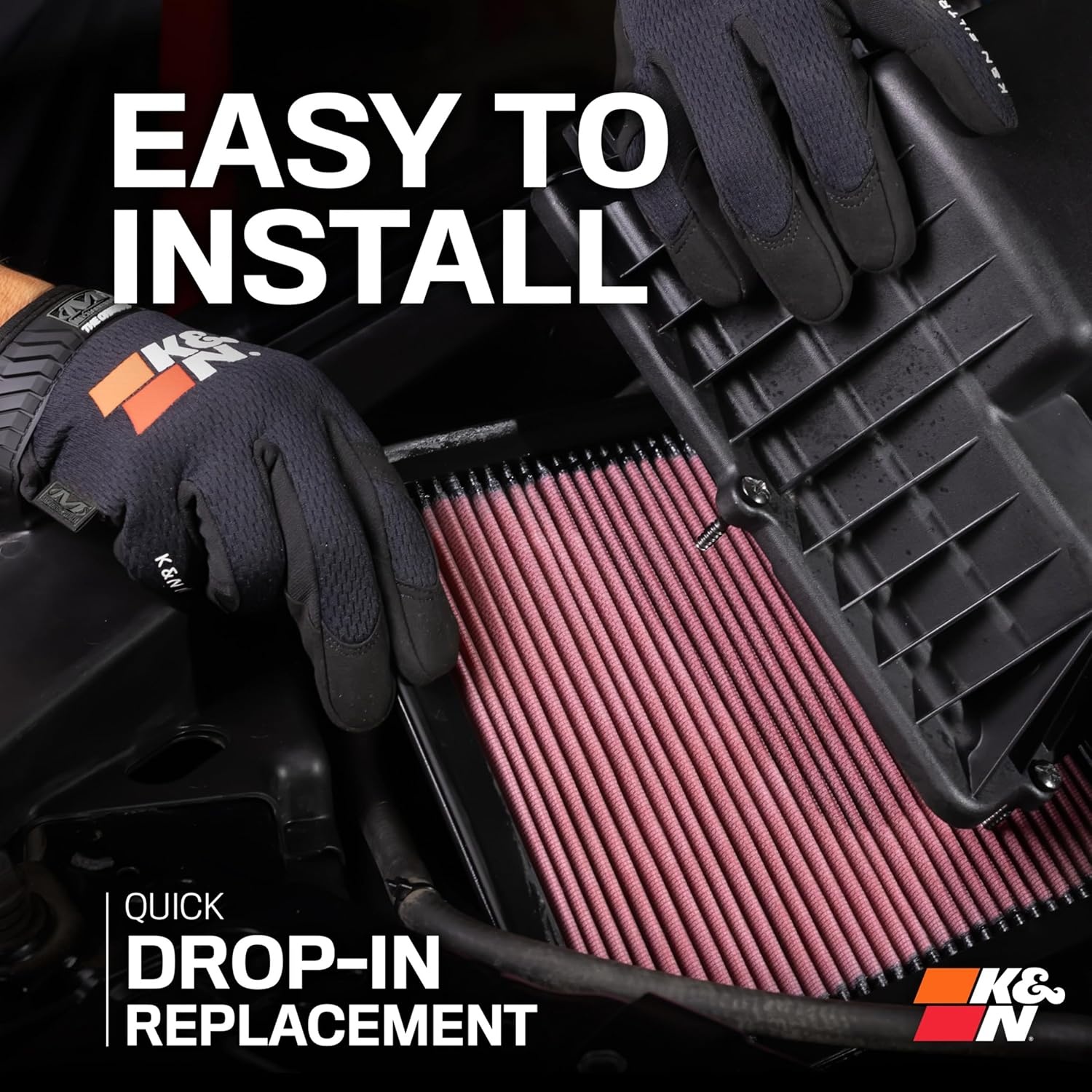image:imageKampN HighFlow Original Lifetime Engine Air Filter Increase Power Premium Washable Compatible with 20122025 TOYOTA CHR Corolla Pruis Yaris 332485Pack of 1