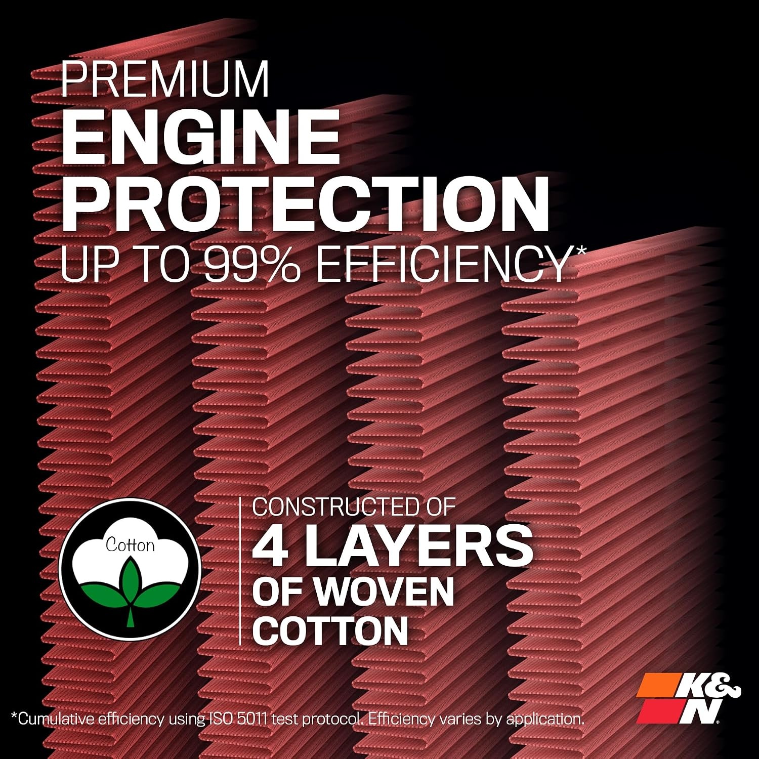 image:imageKampN HighFlow Original Lifetime Engine Air Filter Increase Power Premium Washable Compatible with 20162019 BMW 750i Alpine B7 X7 335086